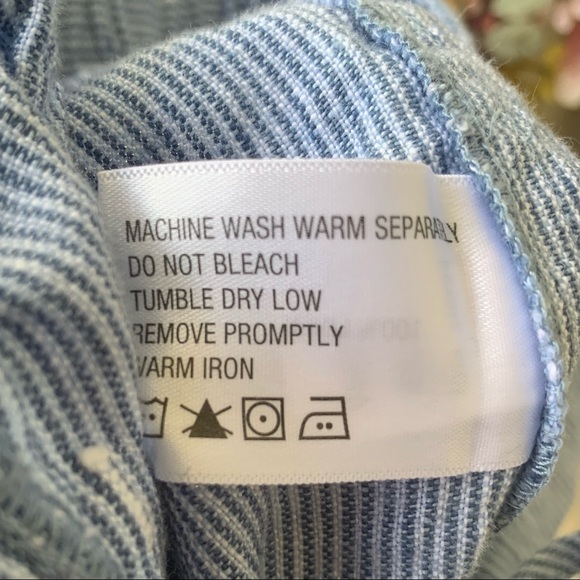 •Orvis• Shoreline Linen Blue/White Stripe Pants-Sm - Picture 8 of 9